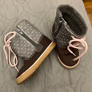 2/$15 SKR canvas & fleece boots
